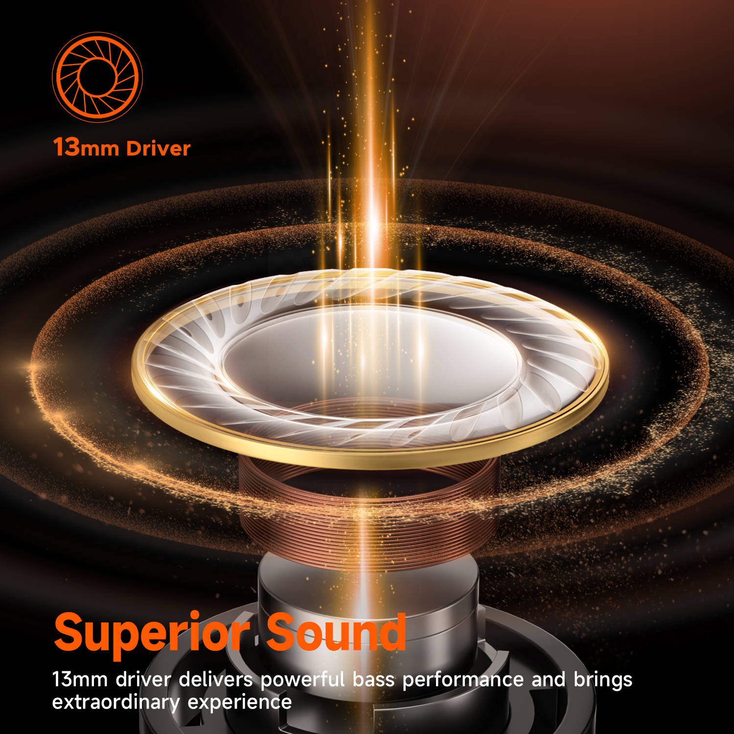 Auriculares inalámbricos Truefree T3, auriculares Bluetooth 5.3 semiabiertos con cancelación de ruido AI para llamadas, tiempo de reproducción de 28 horas, controladores de 13 mm, modo de juego de 40 ms, diseño transparente