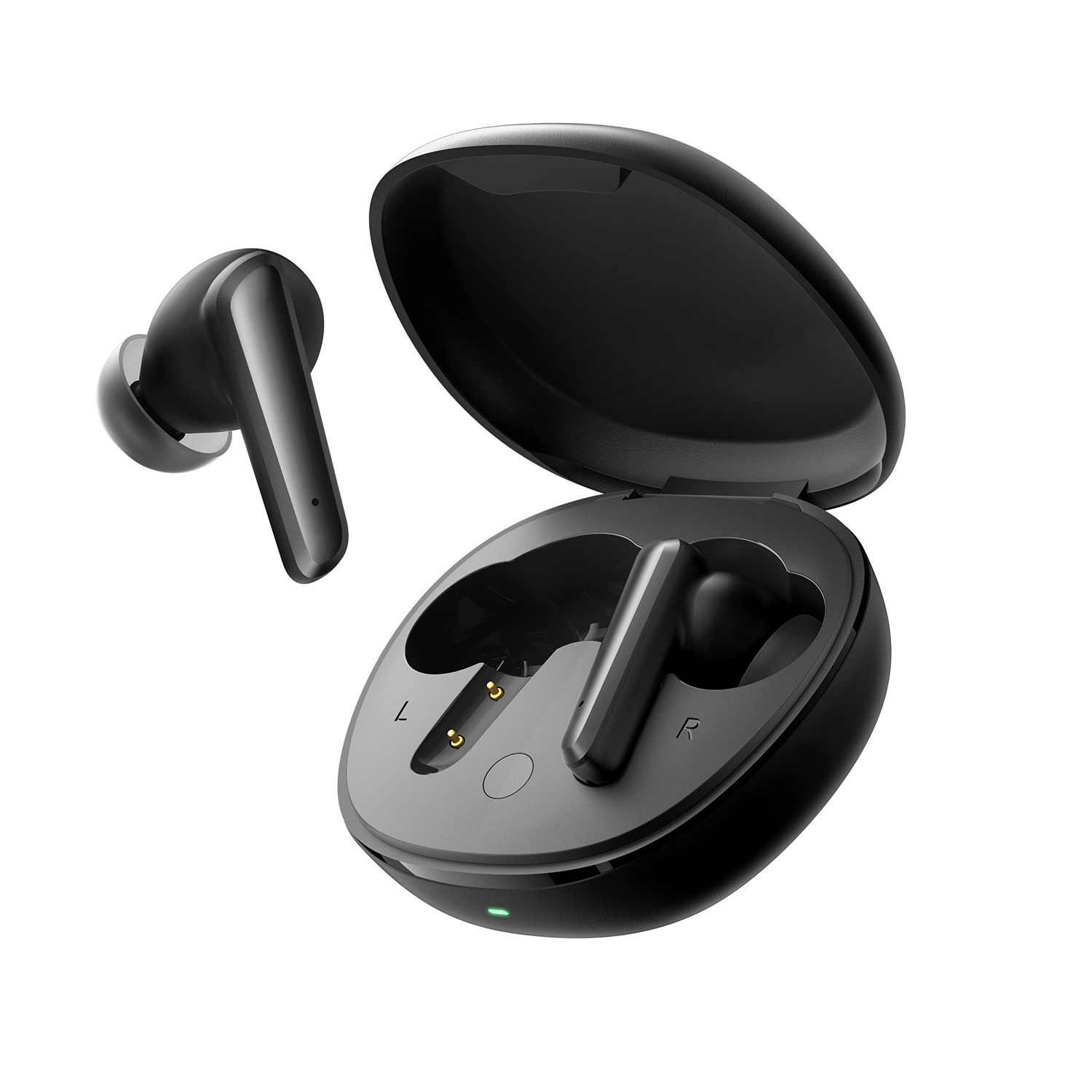 Auriculares inalámbricos Truefree T2, auriculares Bluetooth 5.3 con 4 micrófonos con cancelación de ruido para iOS/Android/portátil, juegos/graves profundos, tiempo de reproducción de 23 horas, múltiples almohadillas (S/M/L)