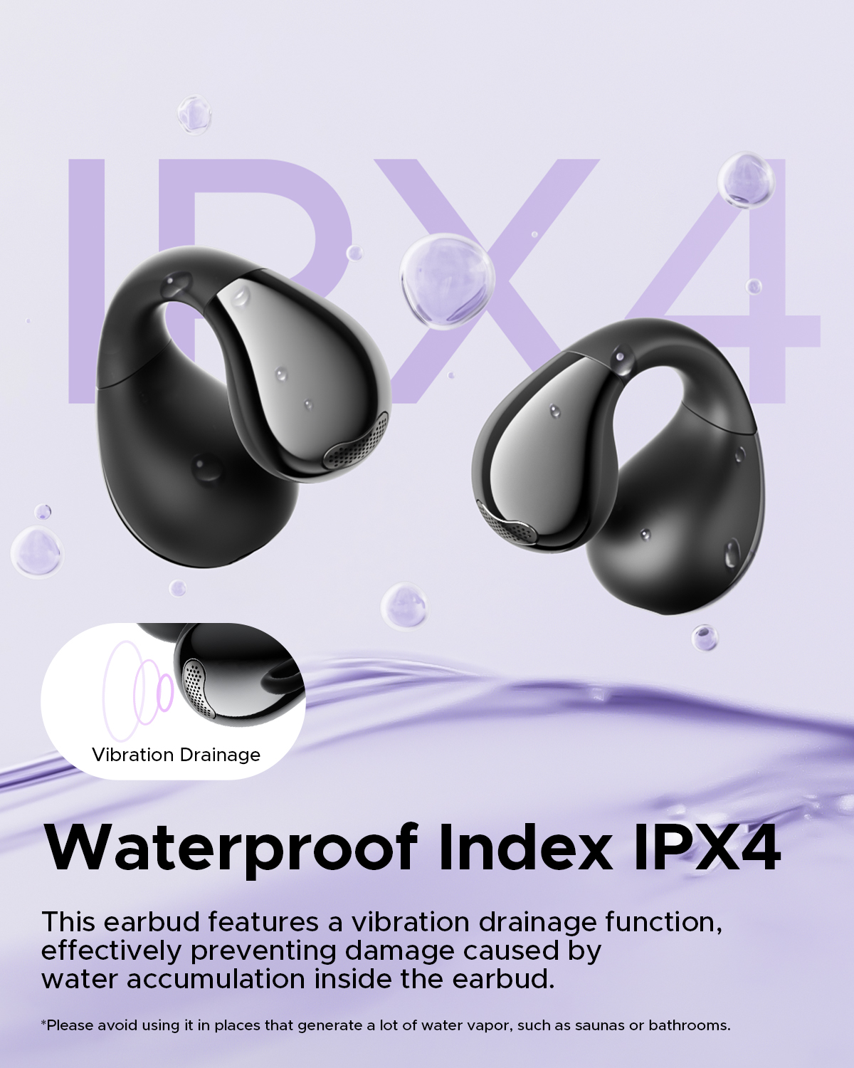 Truefree B1 Auriculares Inalámbricos con Clip, Bluetooth 5.4, Sonido Espacial, Driver de 10.8mm, 25H de Reproducción, Llamadas Claras, Conexión Multipunto, Personalización en la App