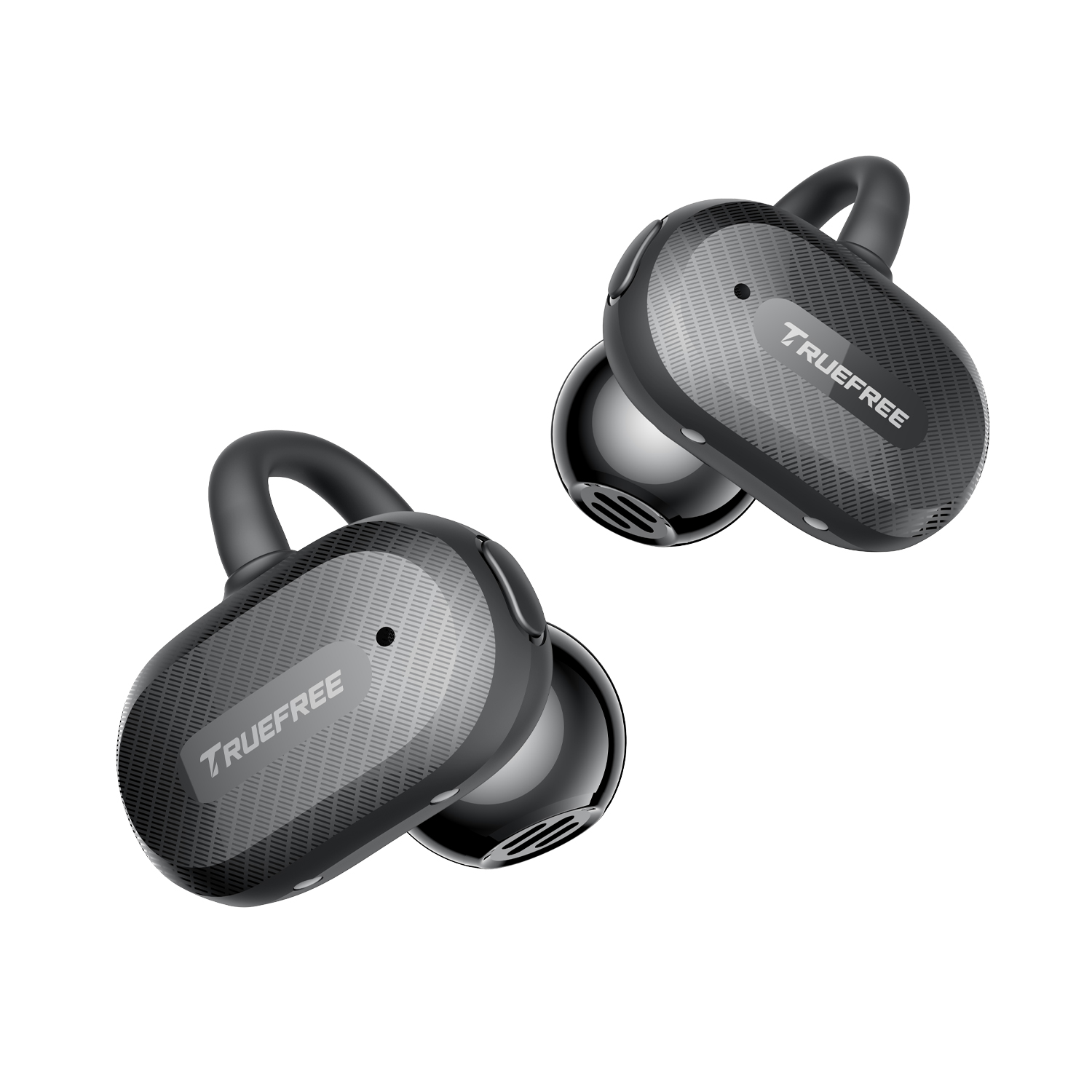 Truefree C10 Auriculares Inalámbricos con Clip, Bluetooth 5.4, Driver de 12mm, Sonido Espacial, 28H de Reproducción, IPX5, Llamadas con AI-ENC, Conexión Dual, Personalización en la App