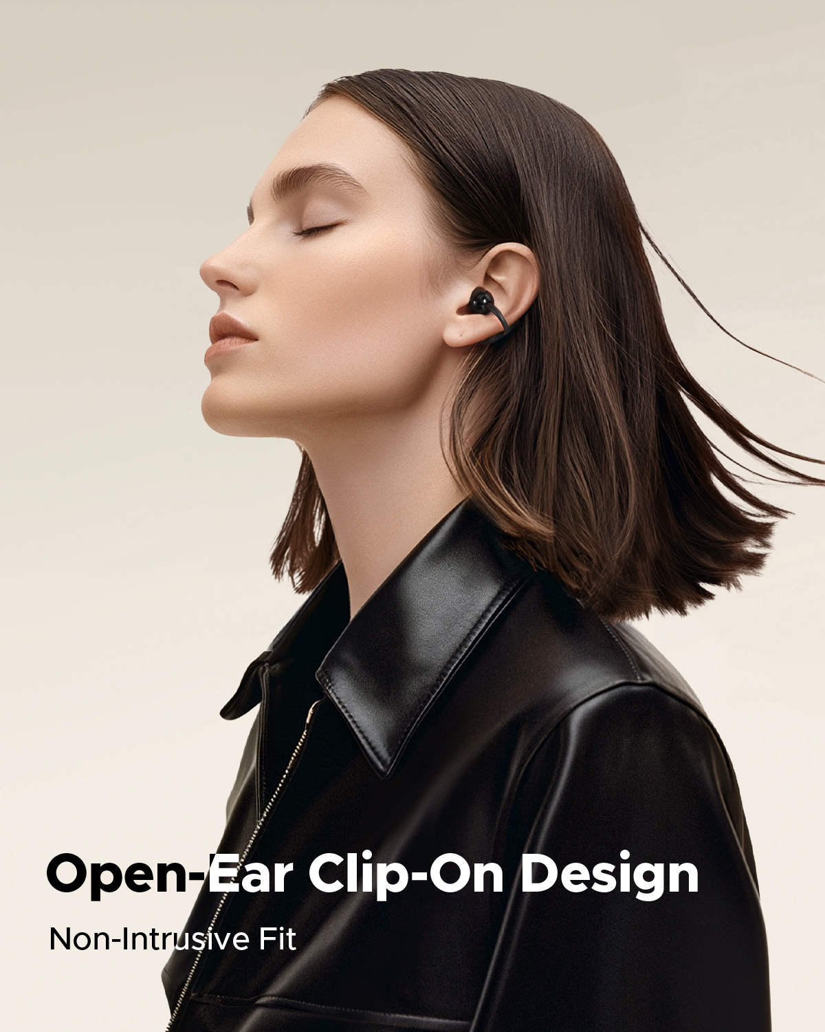 Truefree C10 Auriculares Inalámbricos con Clip, Bluetooth 5.4, Driver de 12mm, Sonido Espacial, 28H de Reproducción, IPX5, Llamadas con AI-ENC, Conexión Dual, Personalización en la App